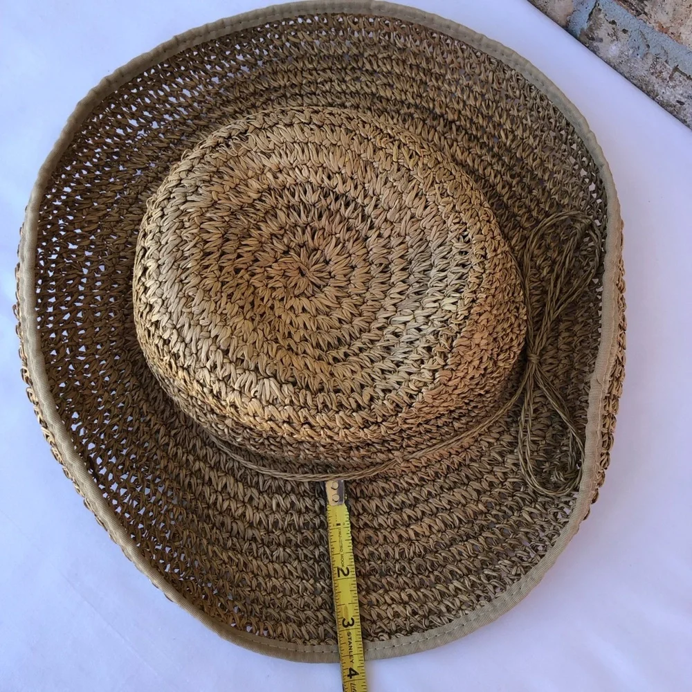 Scala Gal Women’s Straw Floppy Packable Beach‎ Sun Hat Sombrero Size 57cm